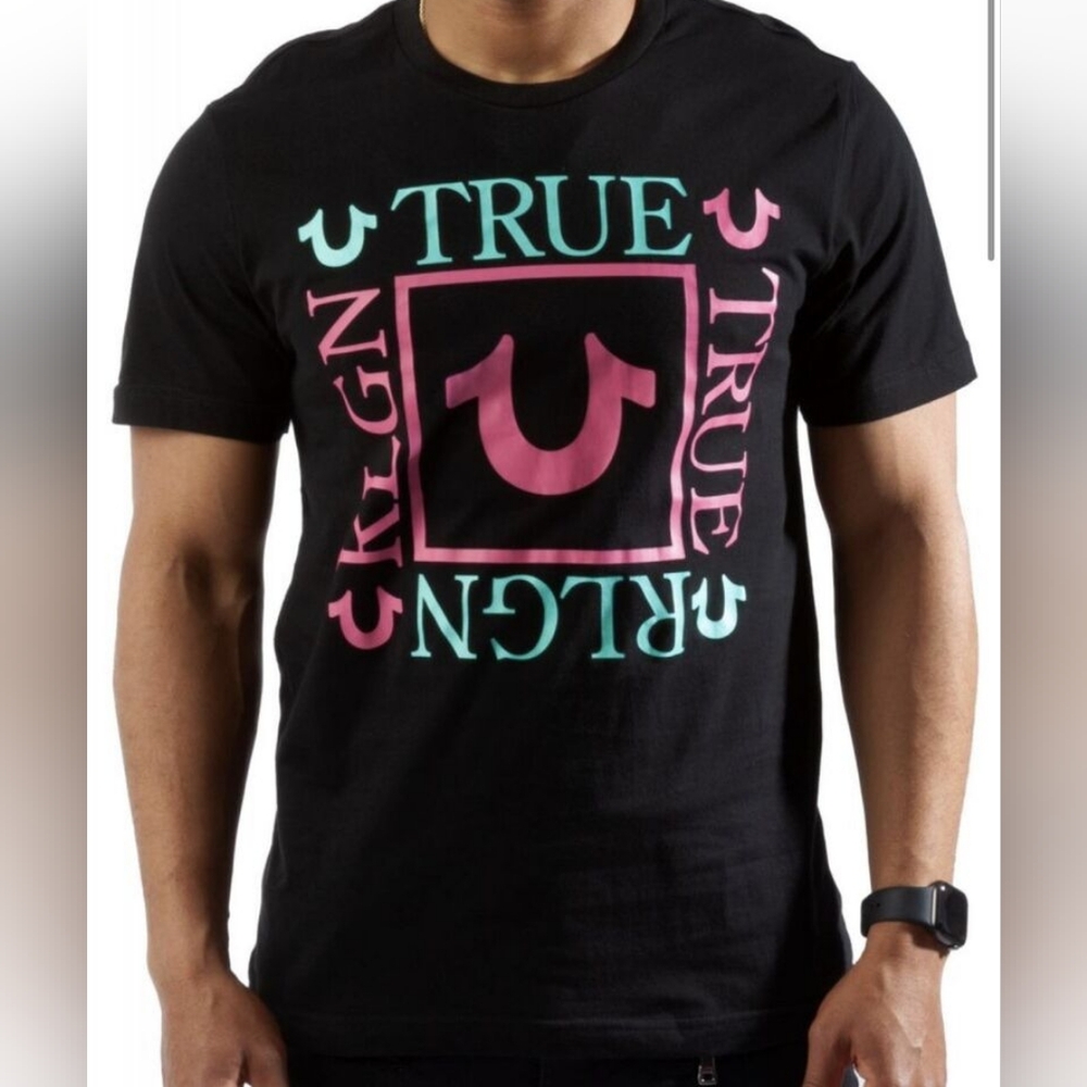 True Religion Crystal Bootleg Logo T-Shirt XL